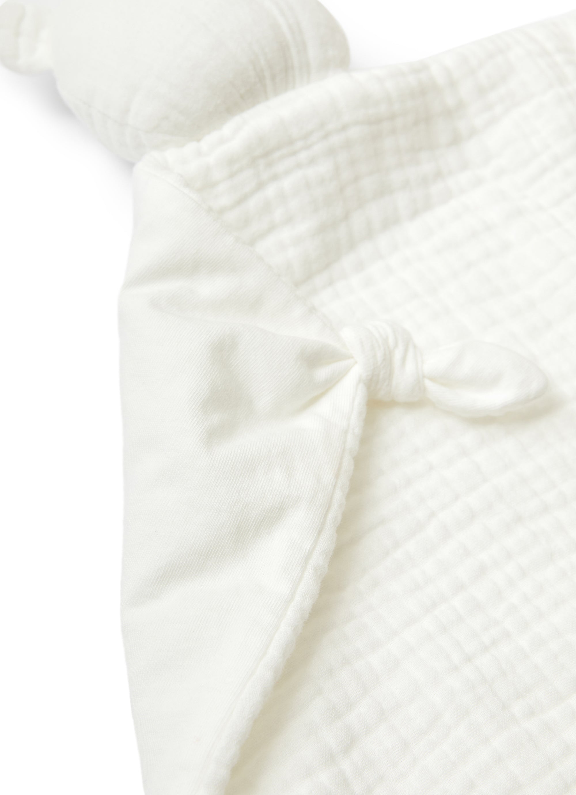 Doudou in cotone bianco