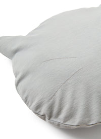 Cuscino gatto in cotone grigio