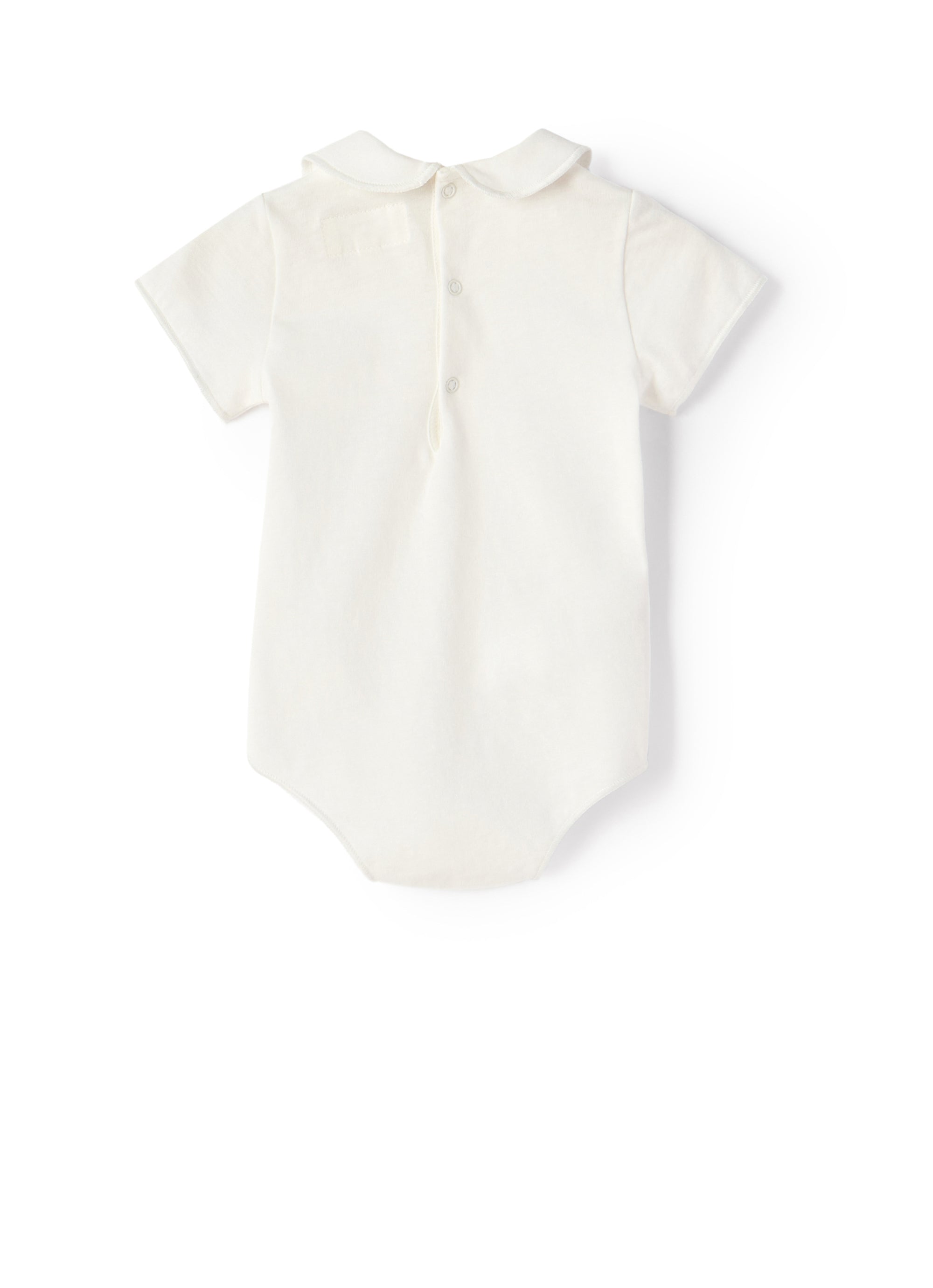 Body in cotone bianco latte