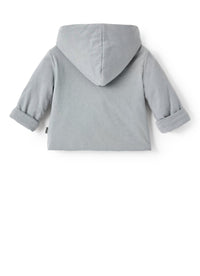 Giacca in jersey grigio imbottita