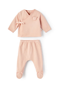 Completo due pezzi in felpa rosa