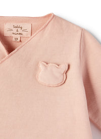 Completo due pezzi in felpa rosa
