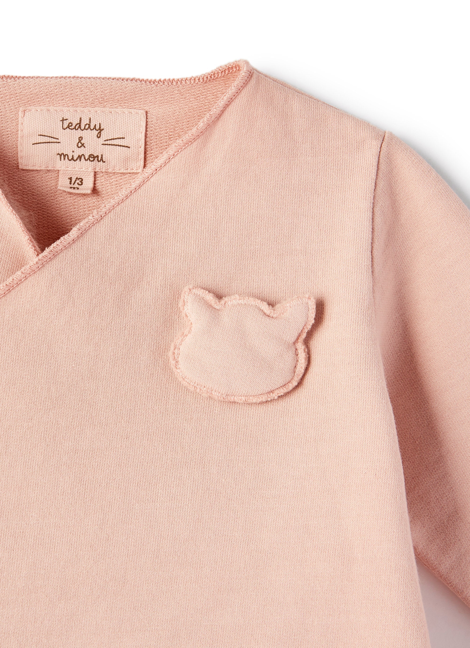 Completo due pezzi in felpa rosa