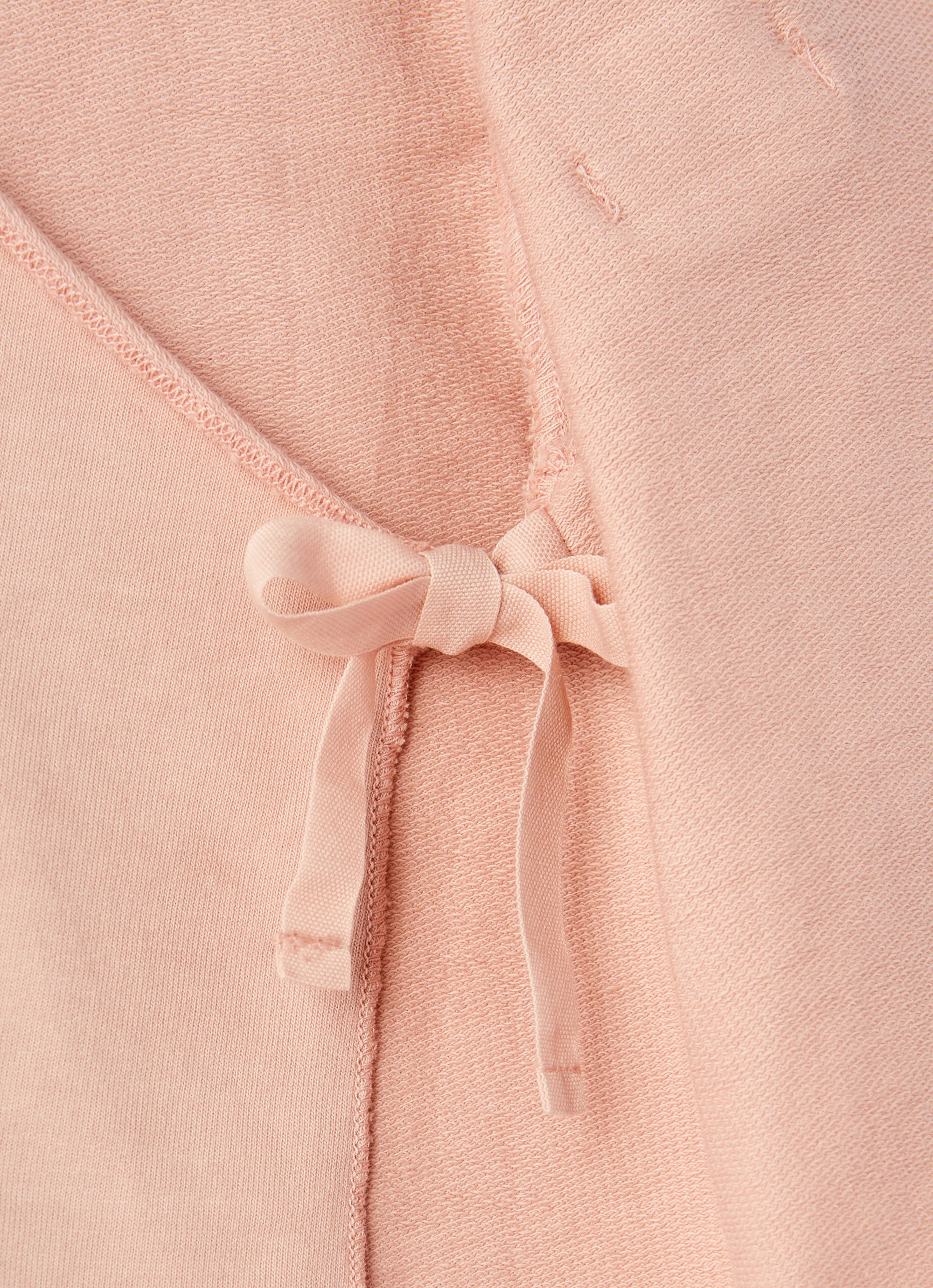 Completo due pezzi in felpa rosa
