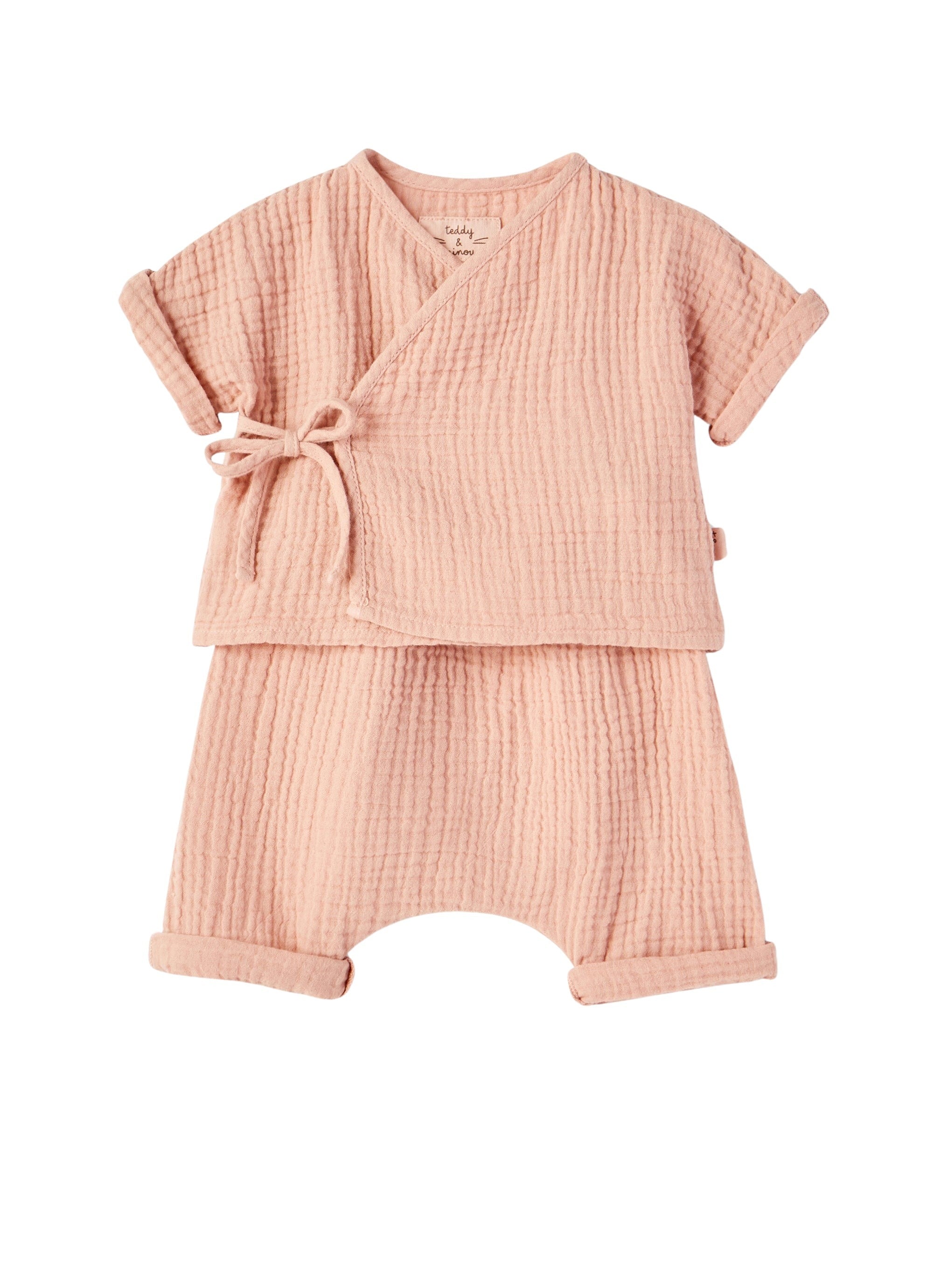 Completo stile kimono in garza
