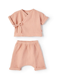 Completo stile kimono in garza