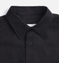 Robe chemise asymétrique à poignets boutonnés - Black