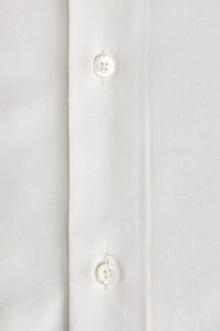 Robe chemise asymétrique à poignets boutonnés - White