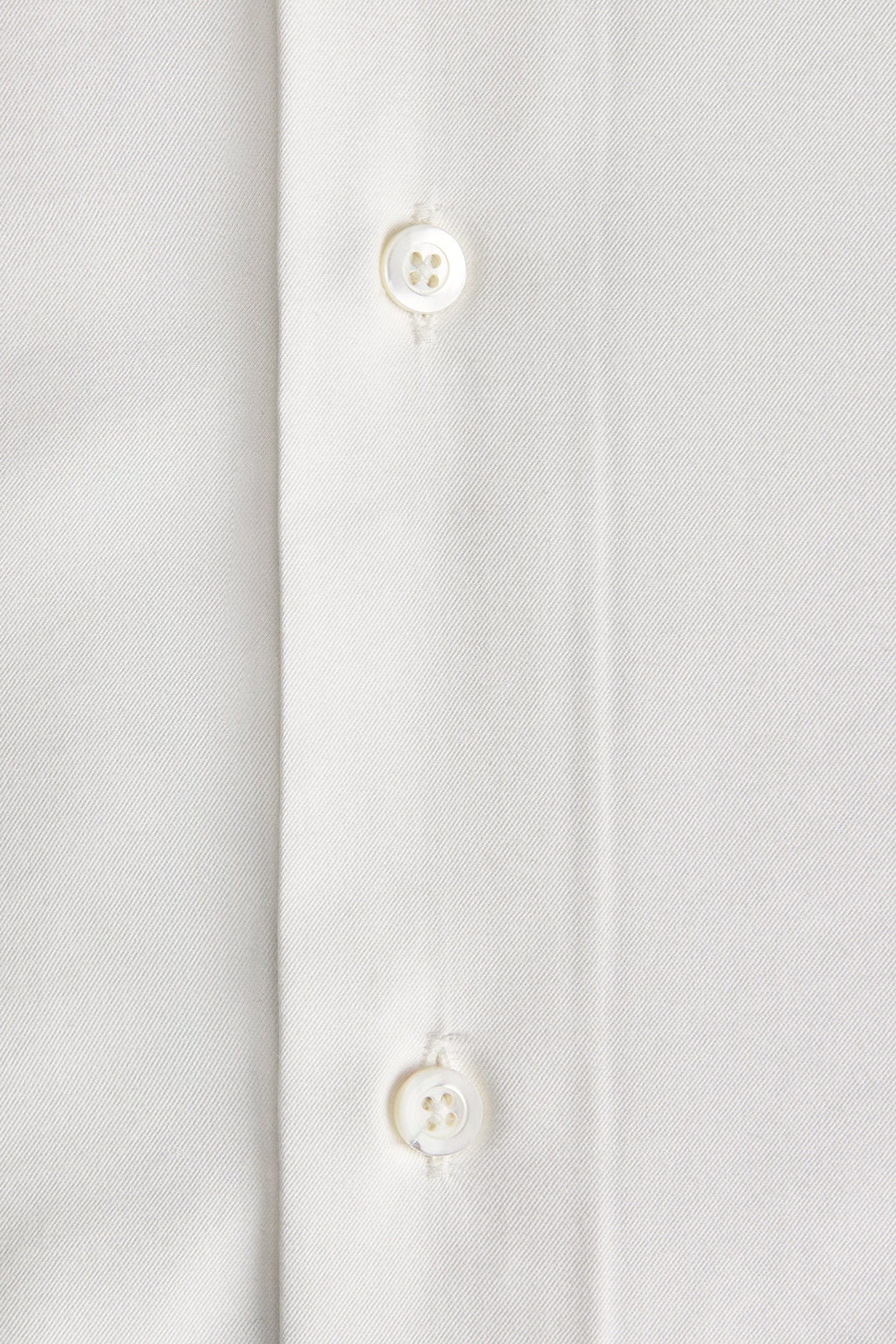 Robe chemise asymétrique à poignets boutonnés - White