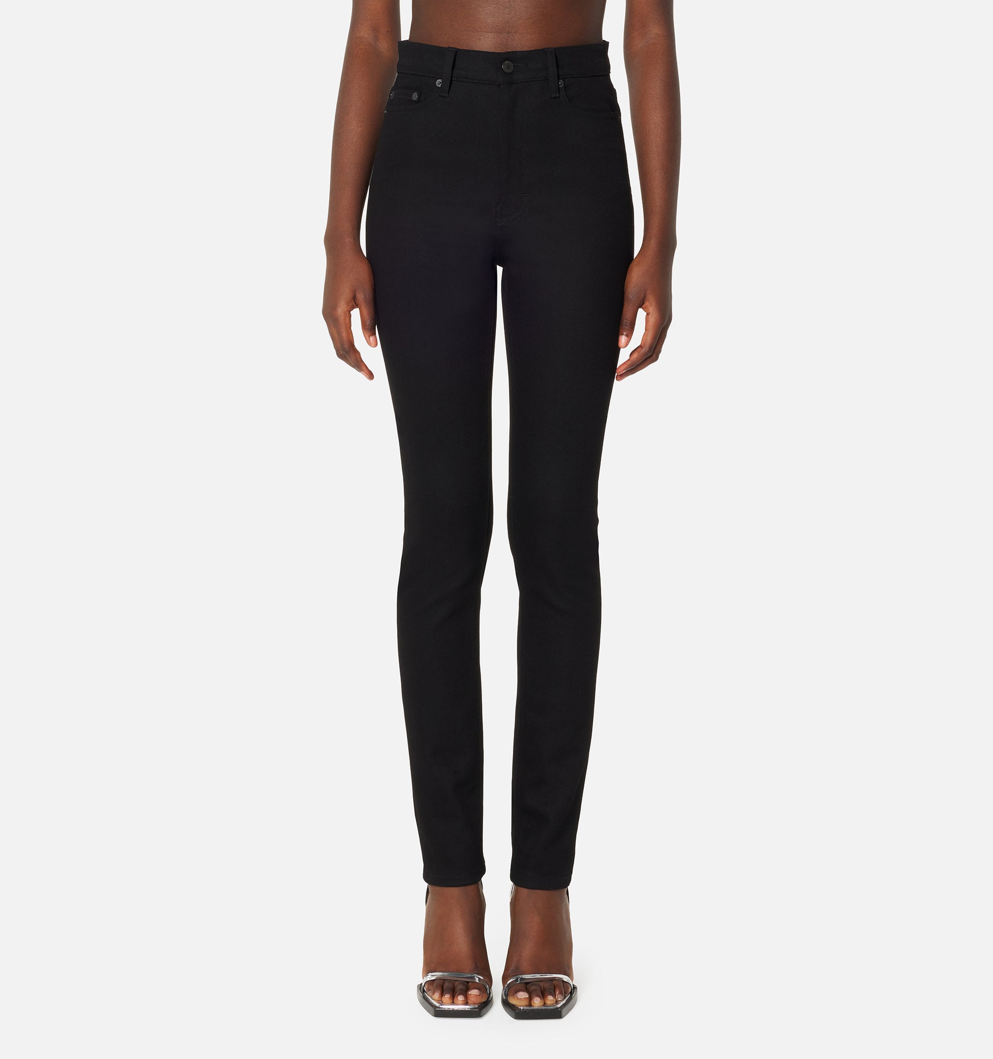 Pantalon slim en denim - Black