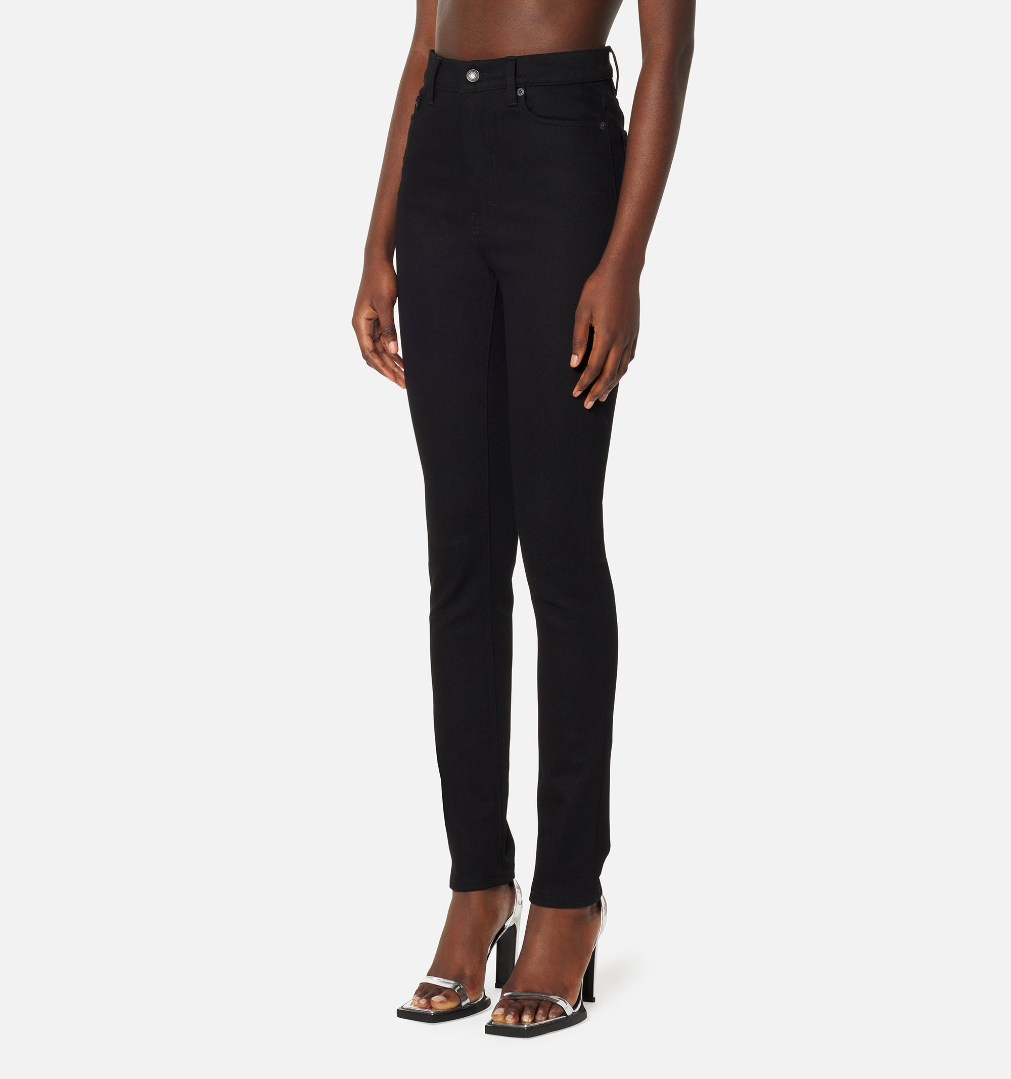 Pantalon slim en denim - Black