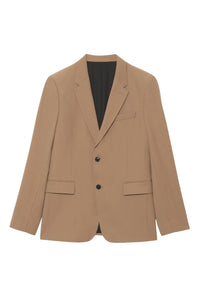 Blazer à boutons en laine mélangée - Taupe