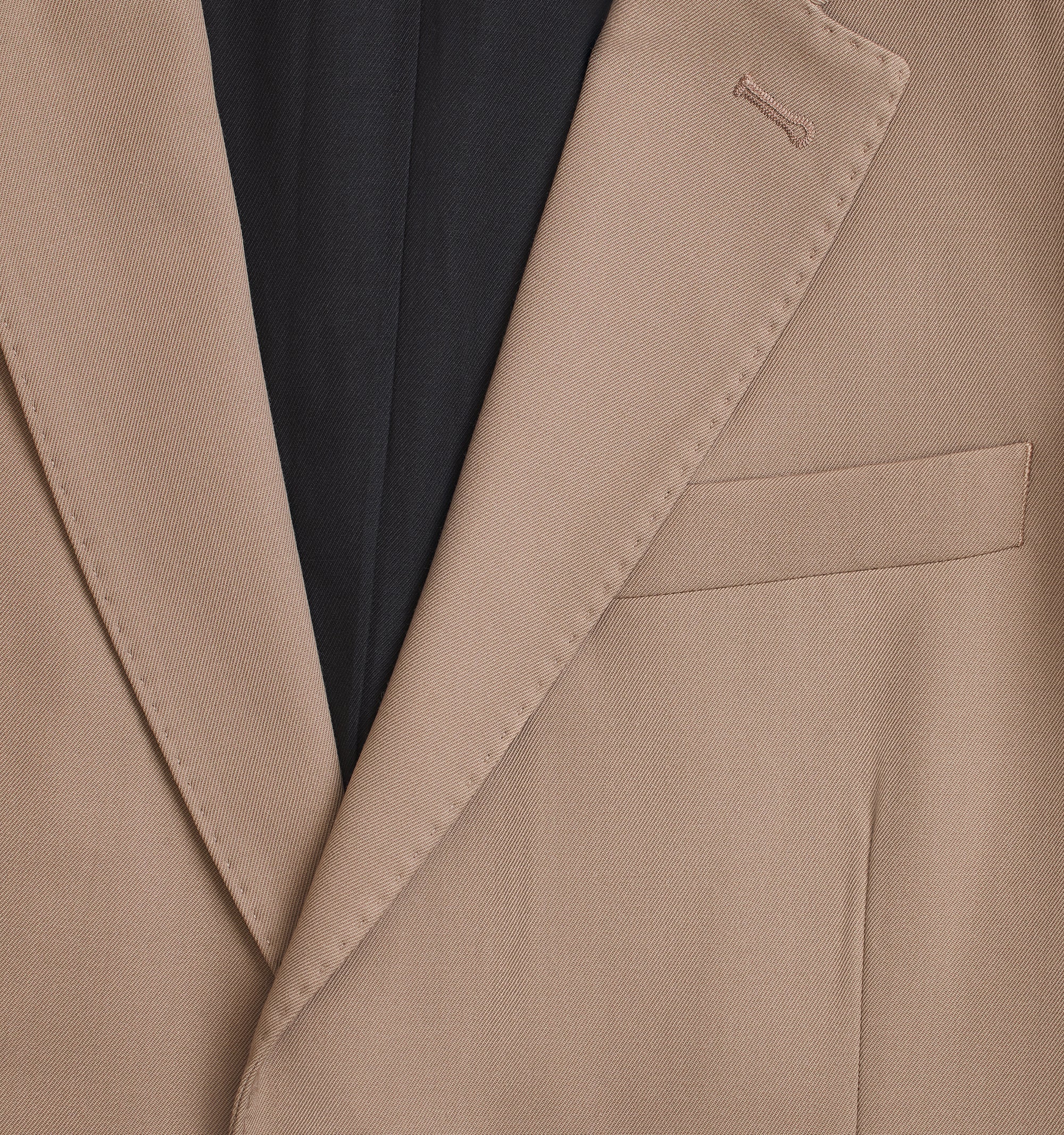 Blazer à boutons en laine mélangée - Taupe
