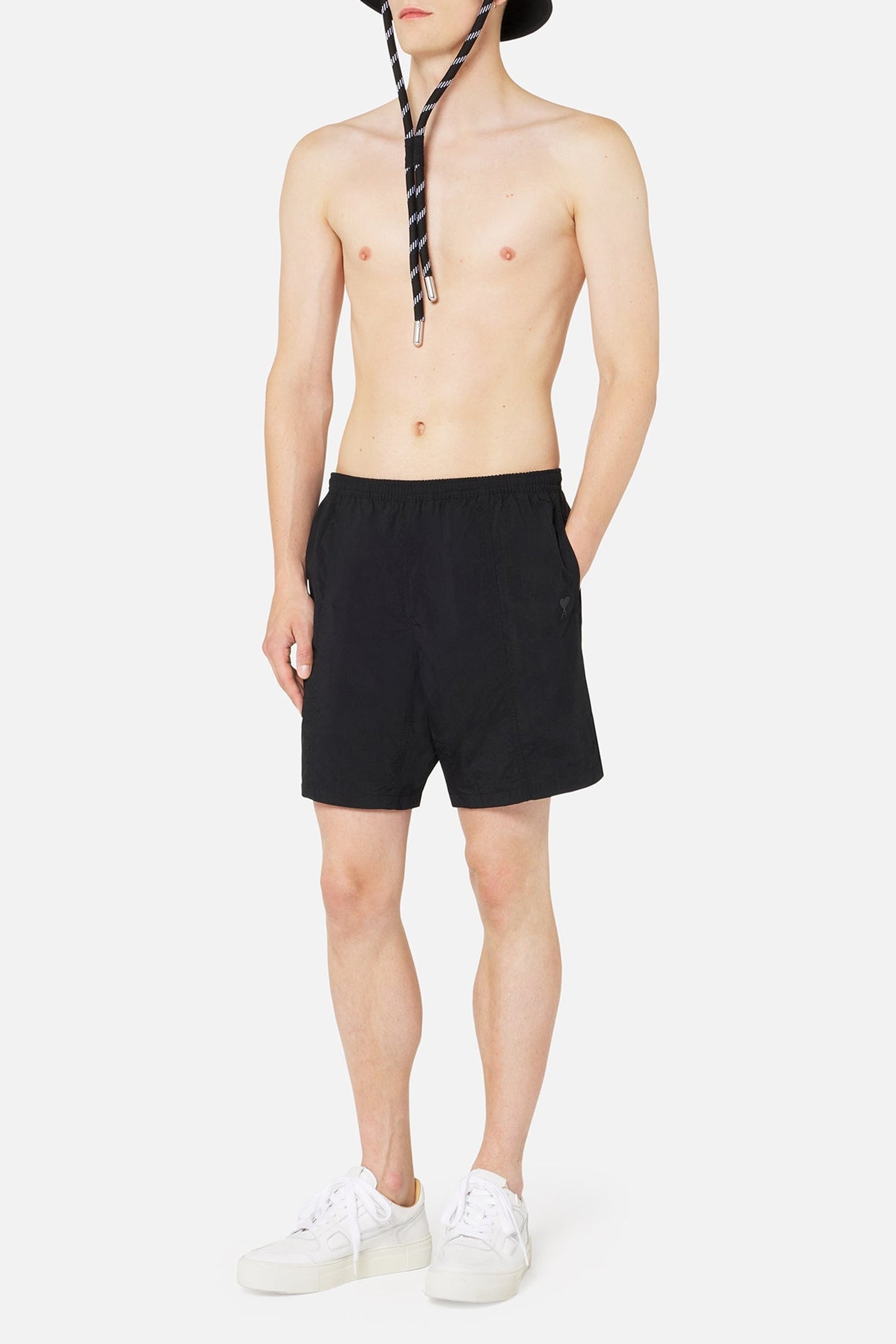 Short de bain Ami de Cœur avec logo - Black