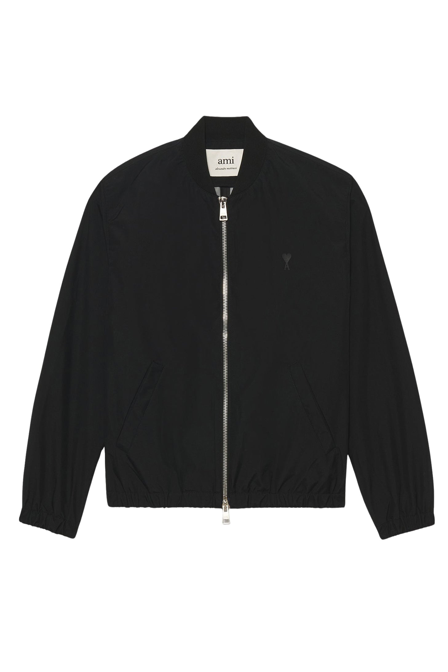 Bomber Ami de Cœur zippé avec patch - Black