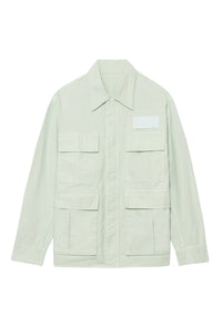 Veste oversize à boutons-pression - Aqua