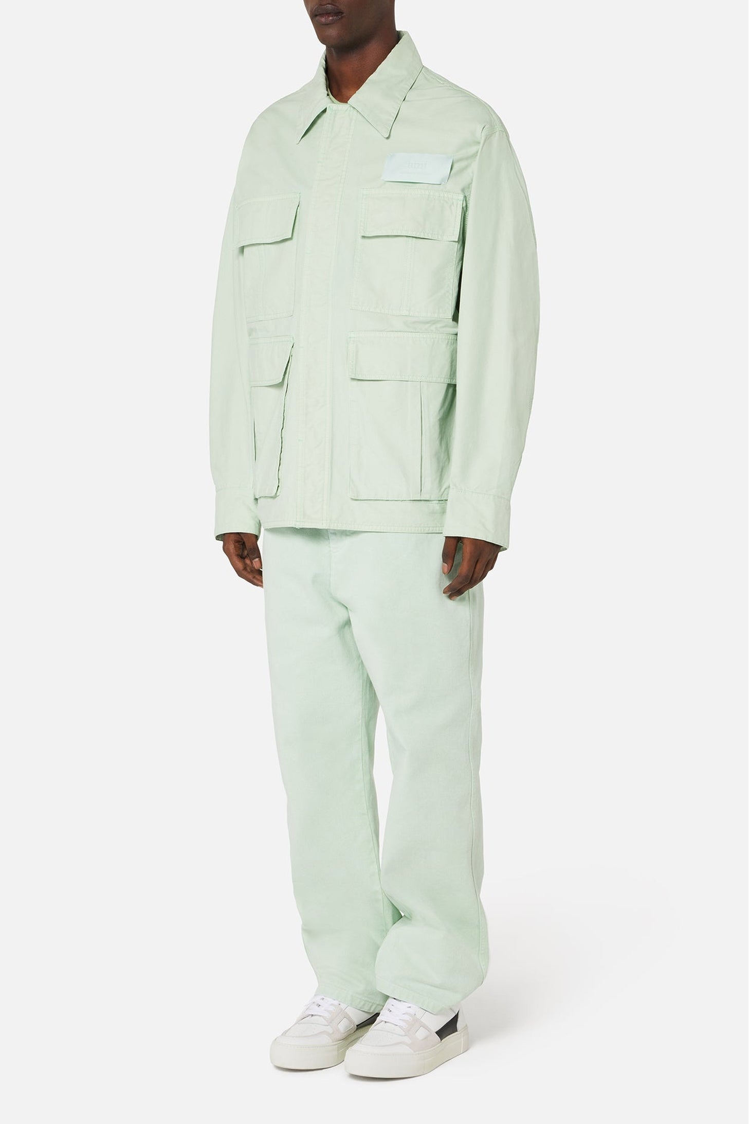 Veste oversize à boutons-pression - Aqua