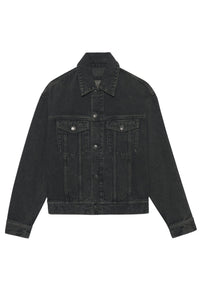 Veste à poches en denim - Black