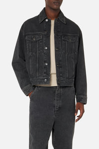 Veste à poches en denim - Black