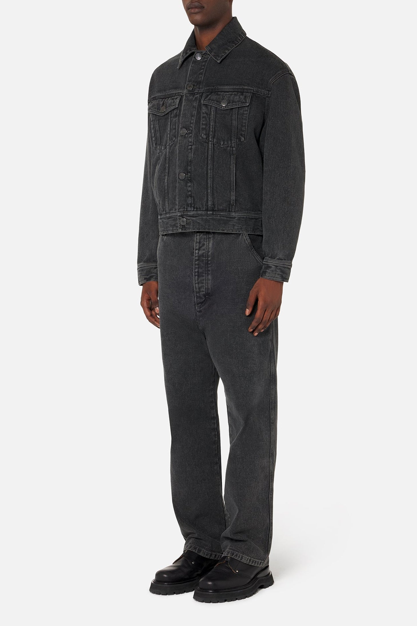 Veste à poches en denim - Black
