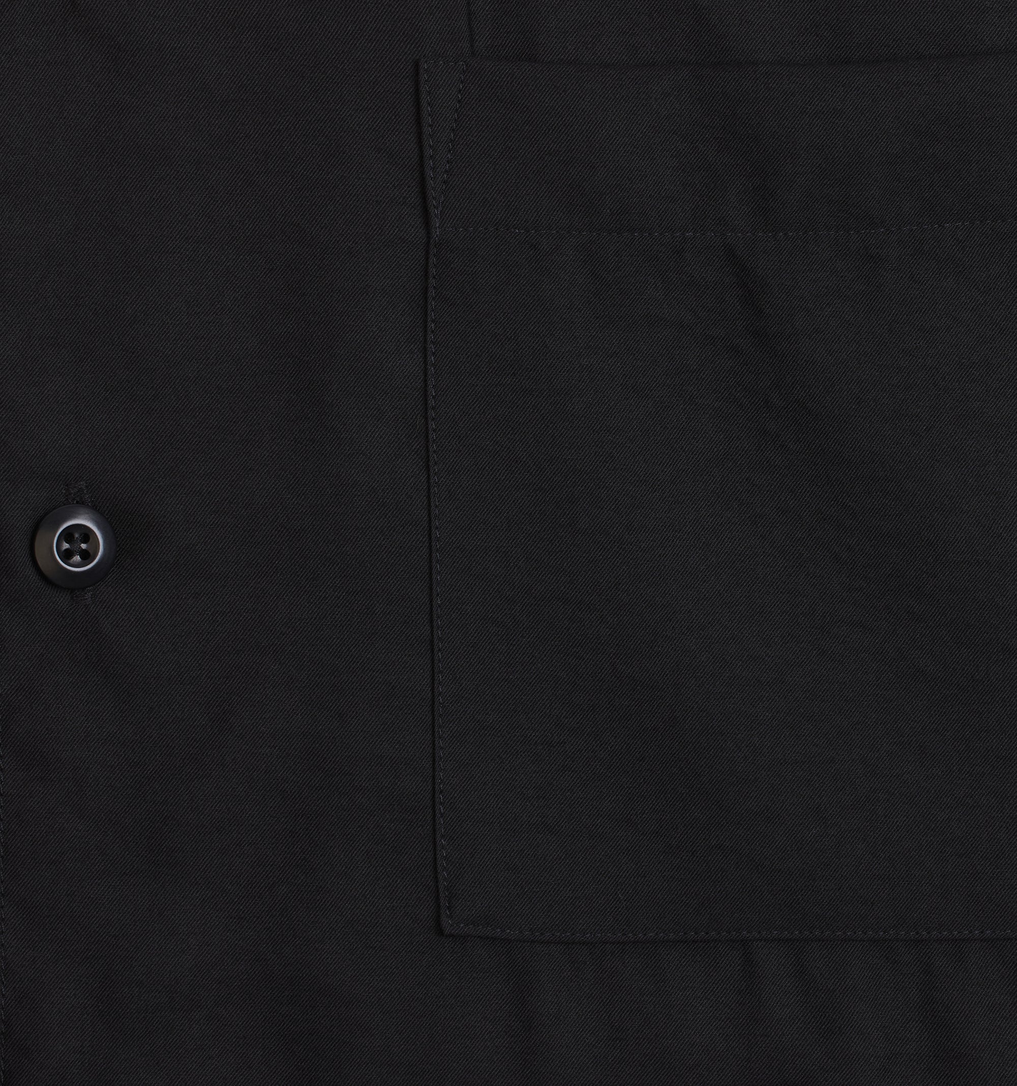 Chemise à manches courtes et col requin - Black