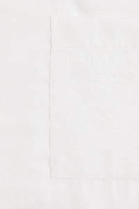 Chemise à manches courtes et col requin - White