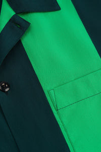 Chemise à manches courtes et col requin - Evergreen & Green