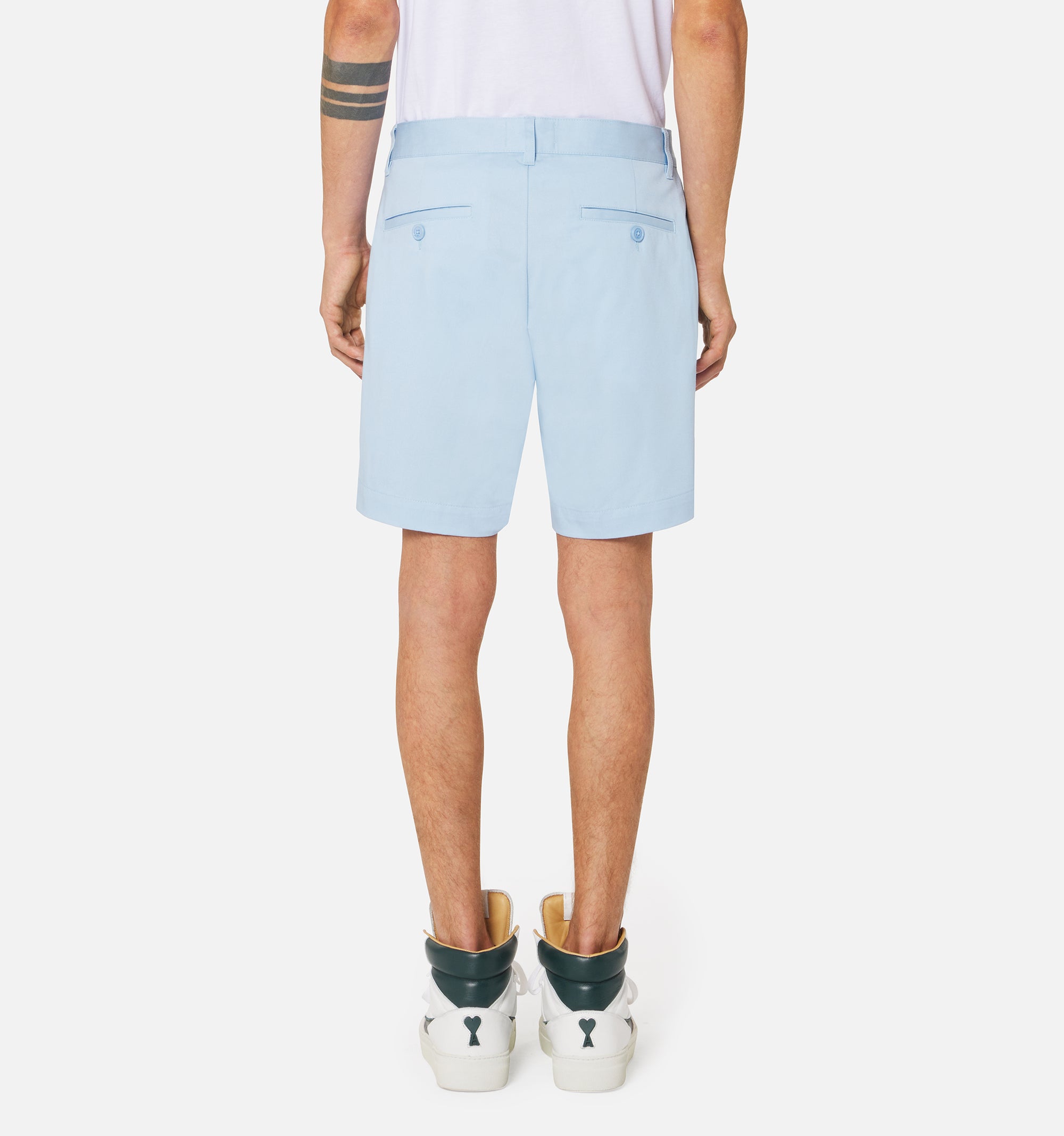 Bermuda chino à fermeture boutonnée - Sky Blue