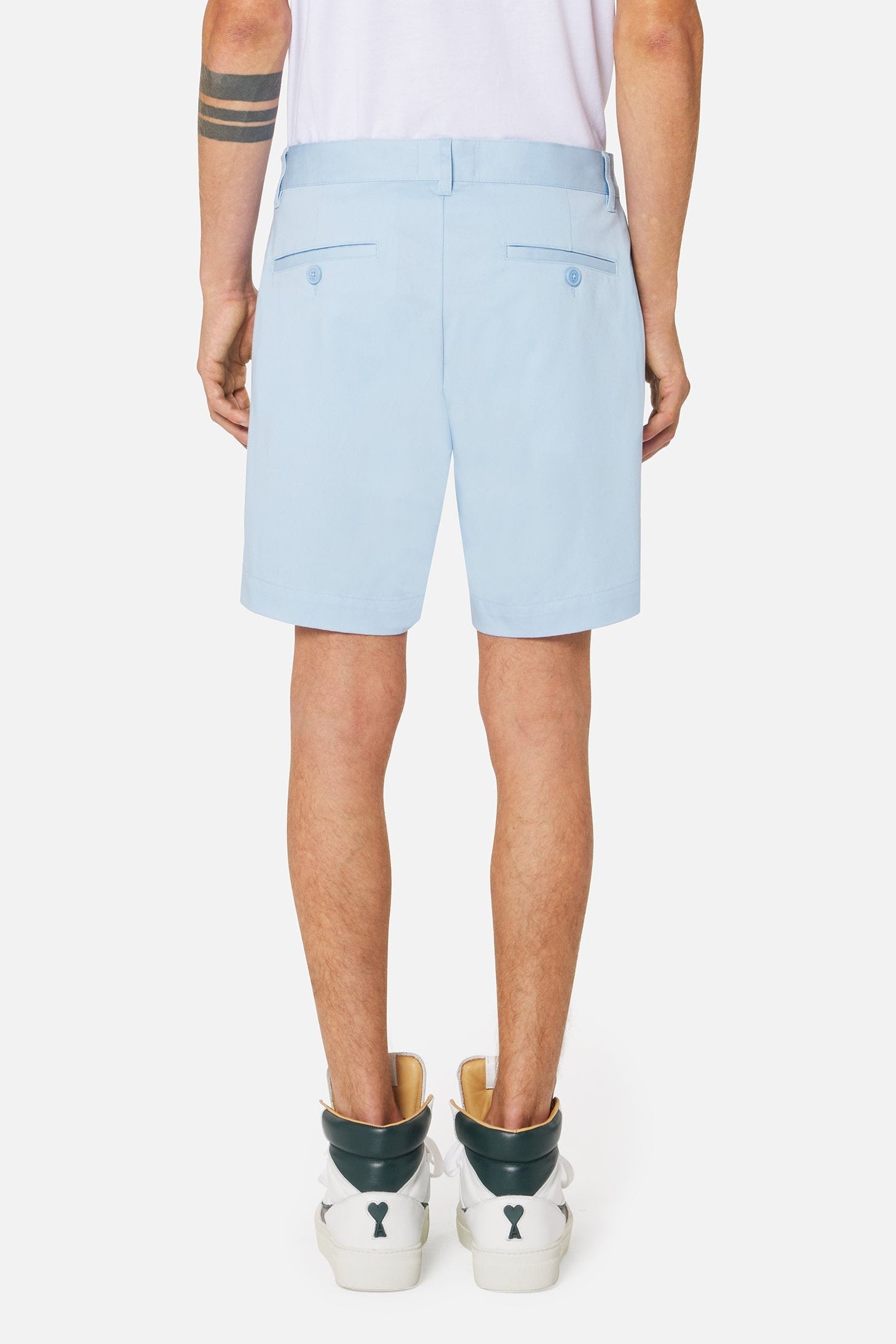 Bermuda chino à fermeture boutonnée - Sky Blue