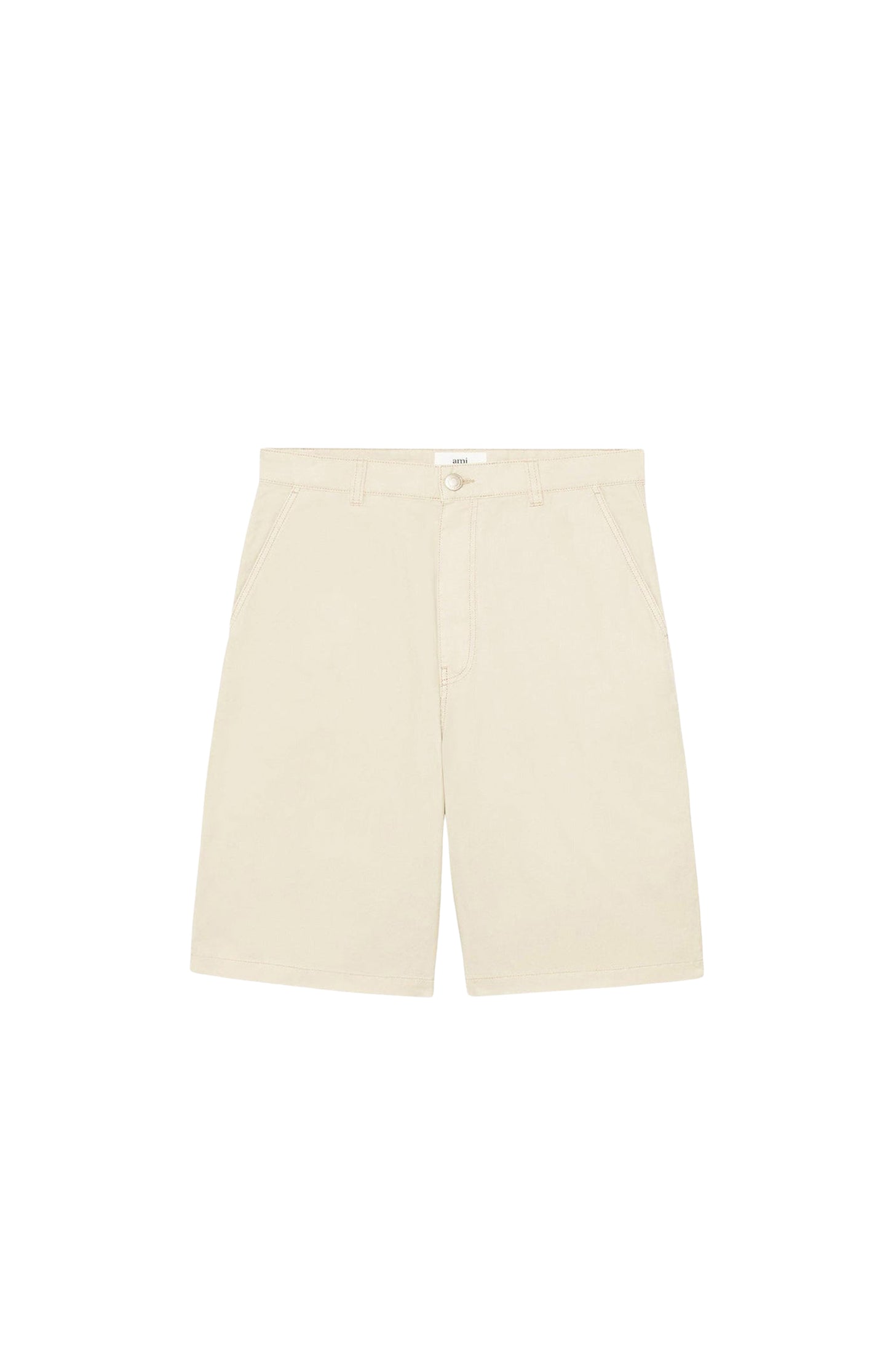 Bermuda à poches en denim - Beige