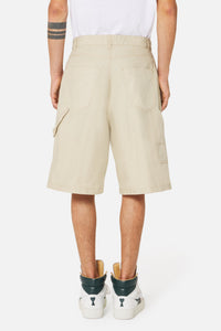 Bermuda à poches en denim - Beige