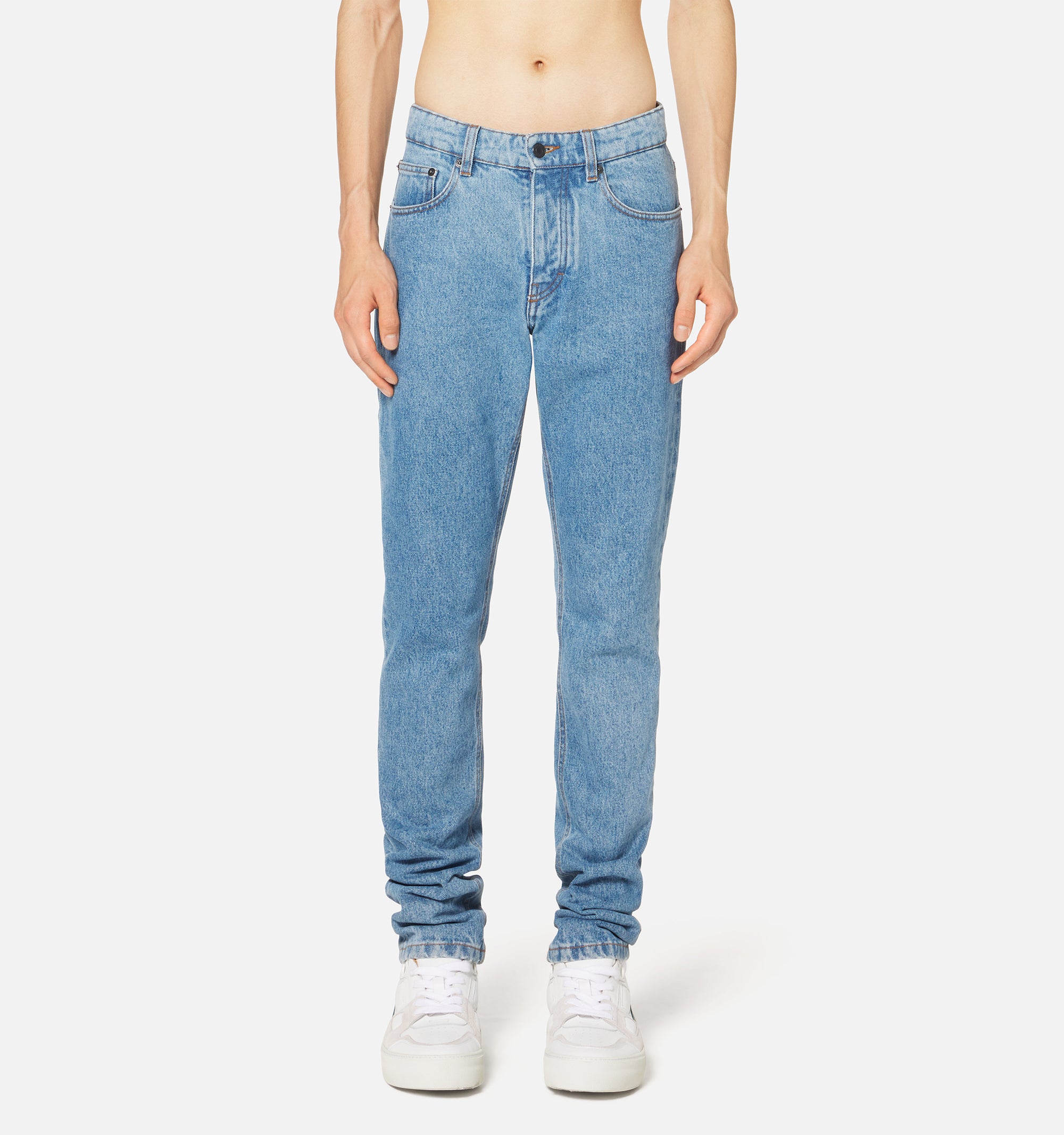 Pantalon délavé en denim - Bleached Blue