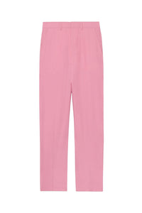 Pantalon droit en laine - Pale Pink