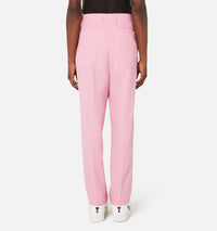 Pantalon droit en laine - Pale Pink