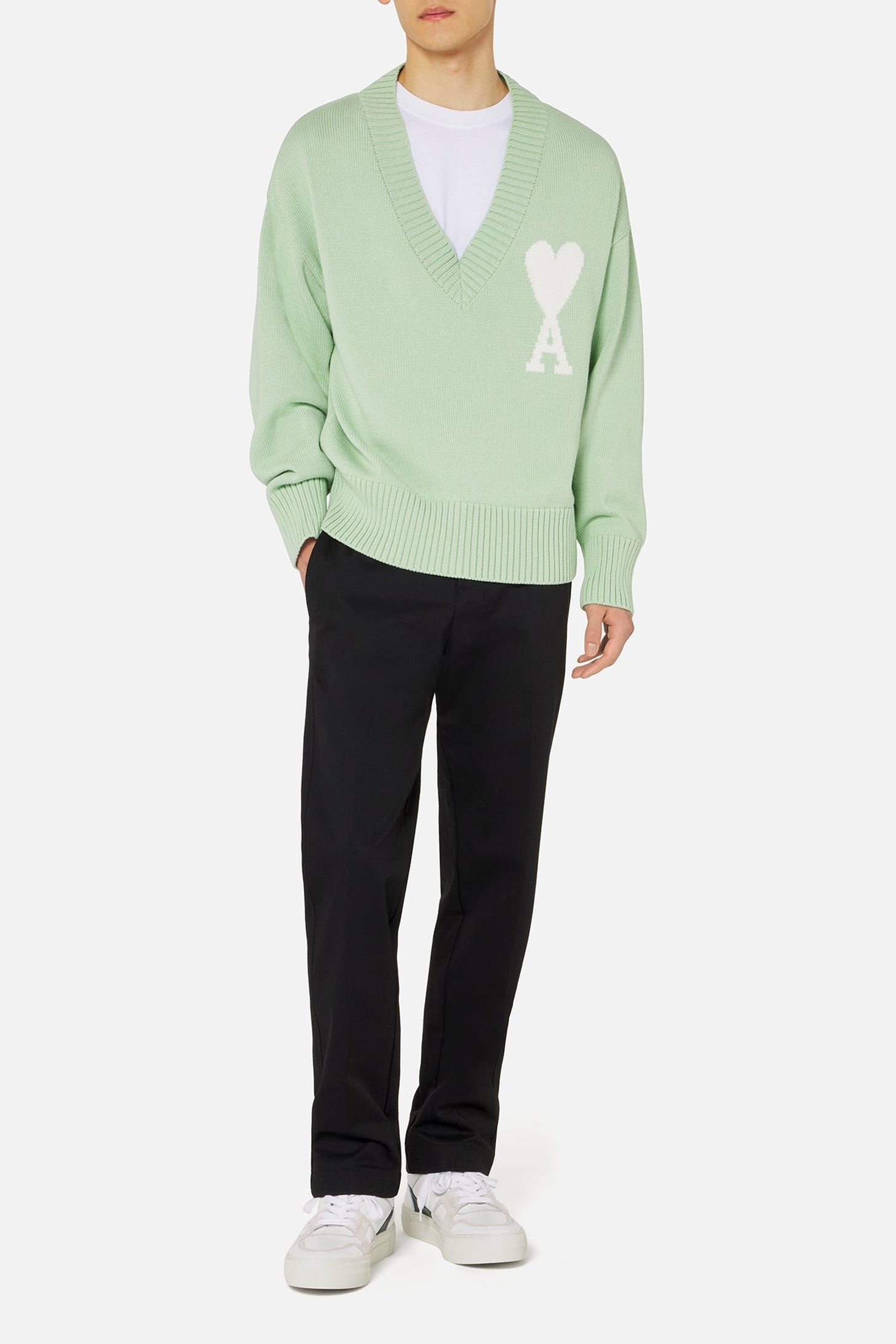 Pantalon chino à fermeture boutonnée - Black