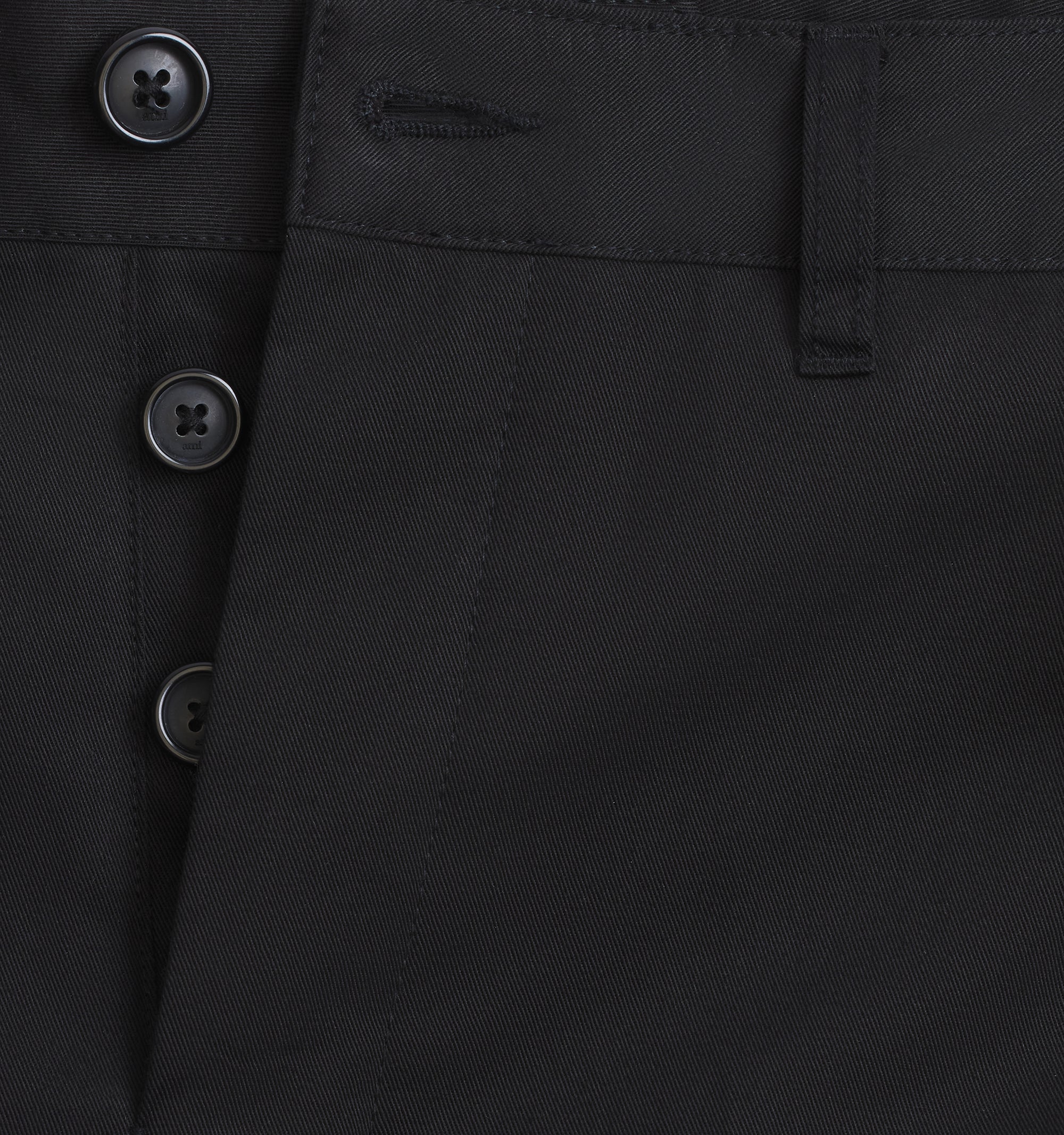 Pantalon chino à fermeture boutonnée - Black