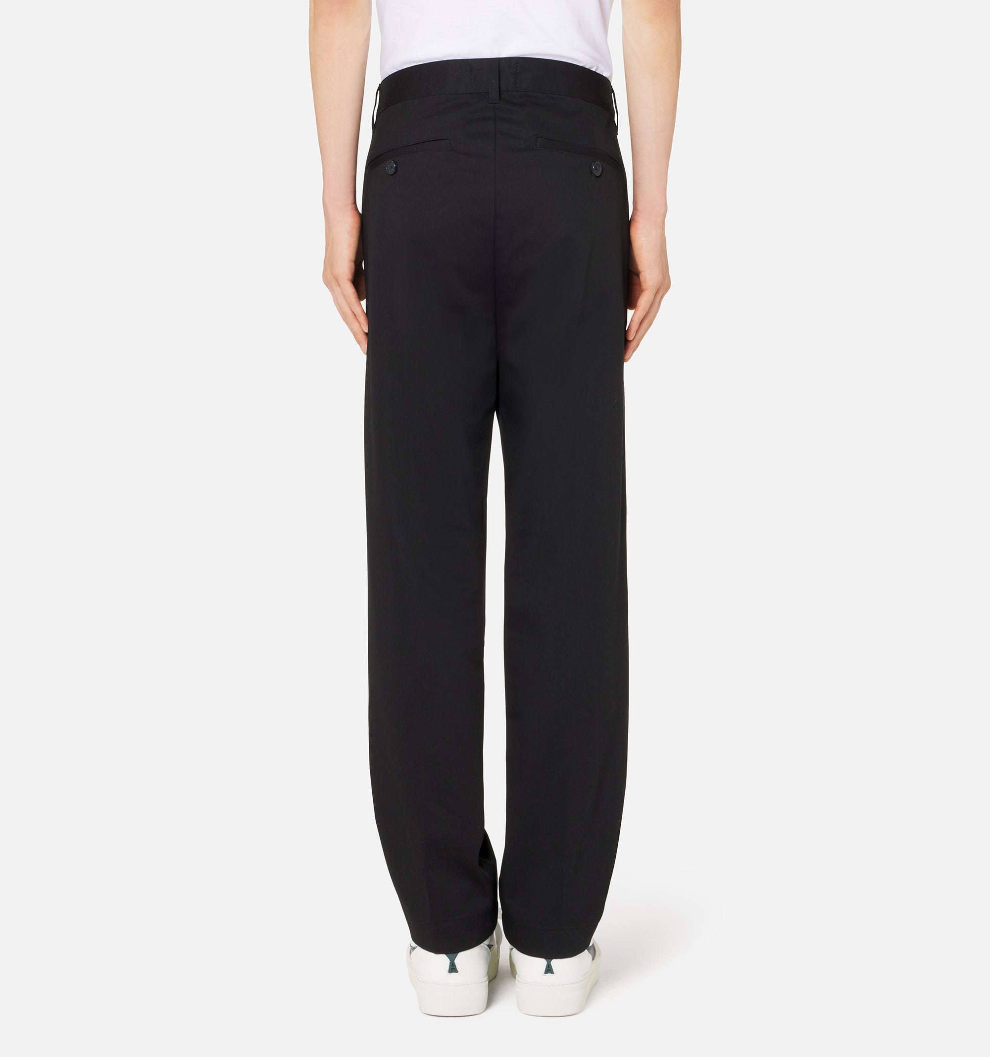 Pantalon chino à fermeture boutonnée - Black