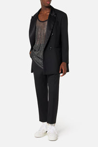 Pantalon smoking en laine - Black