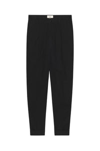 Oversized cropped trousers - Black