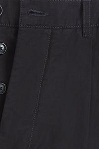 Oversized cropped trousers - Black