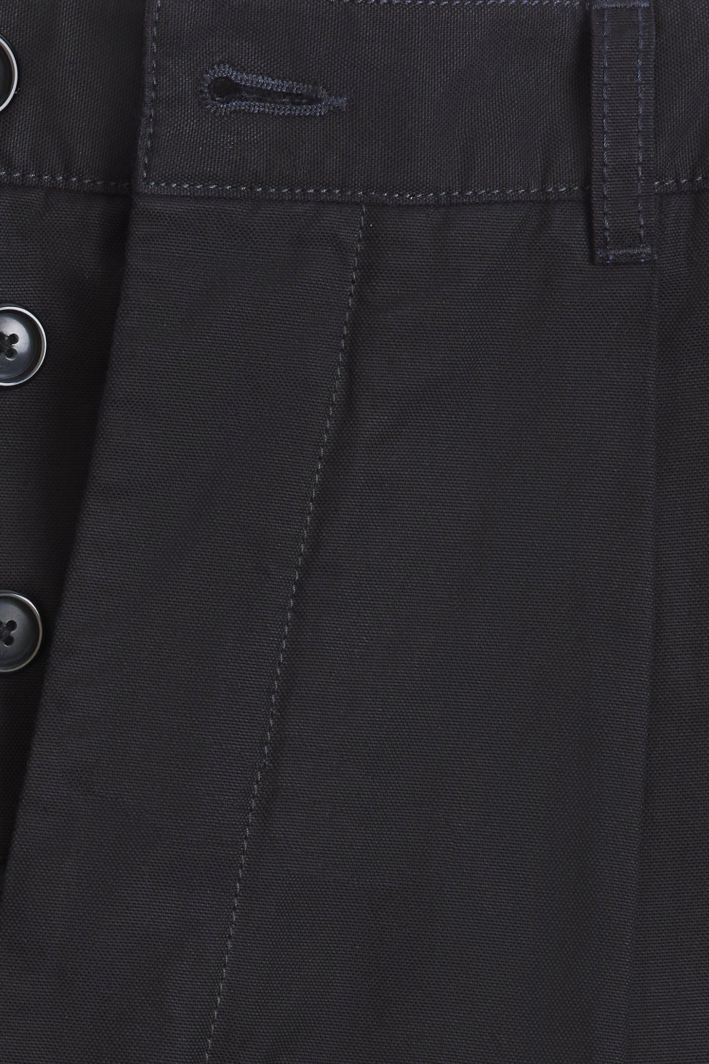 Oversized cropped trousers - Black