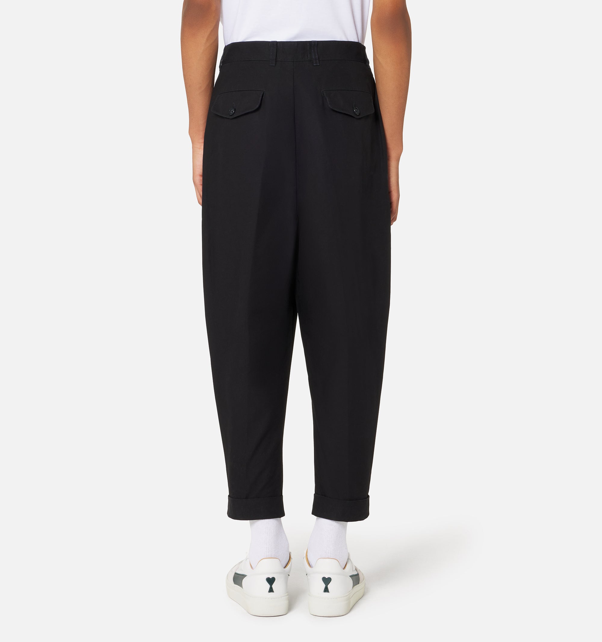 Pantalon coupe carotte oversize - Black