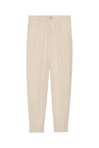 Pantalon coupe carotte oversize - Beige