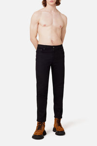 Pantalon slim stretch en denim - Black