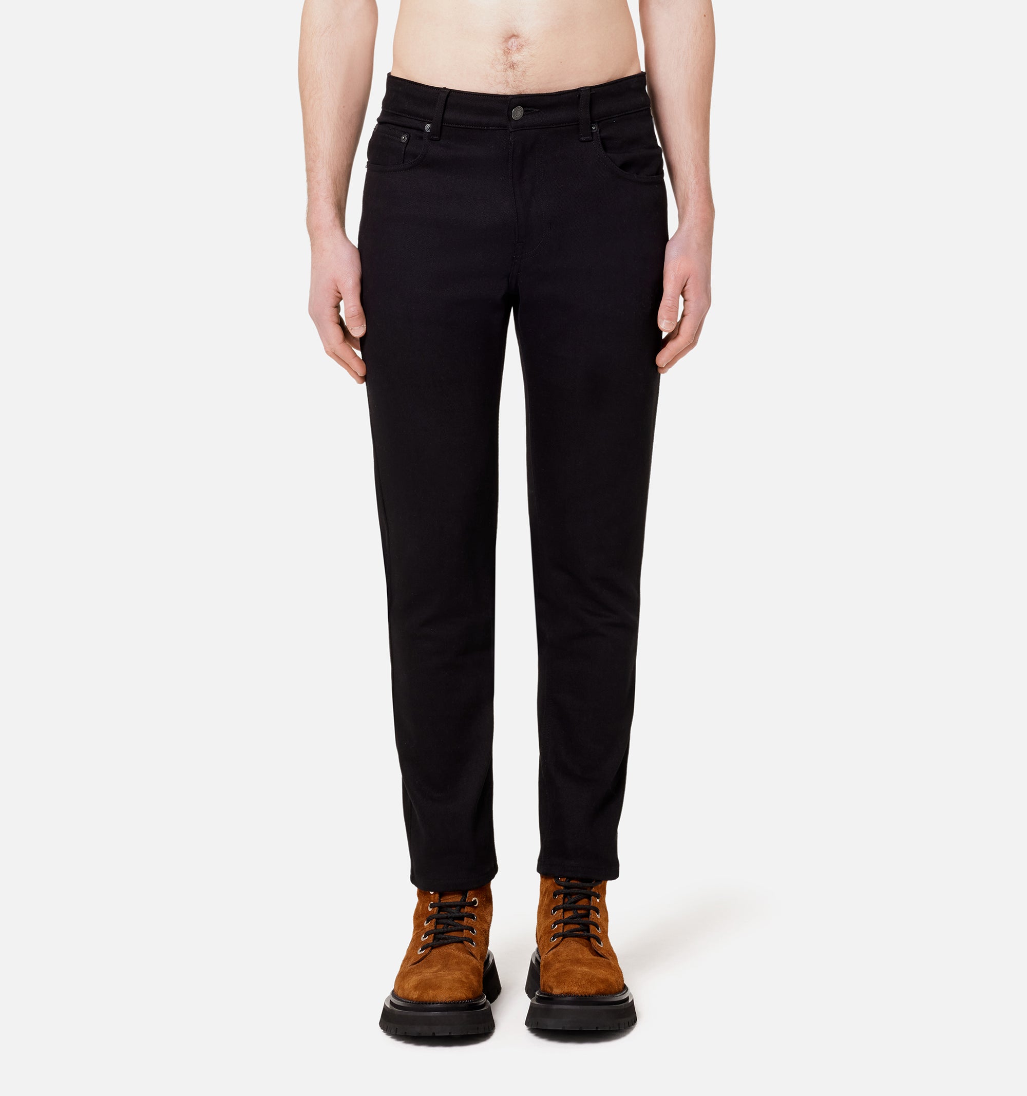 Pantalon slim stretch en denim - Black