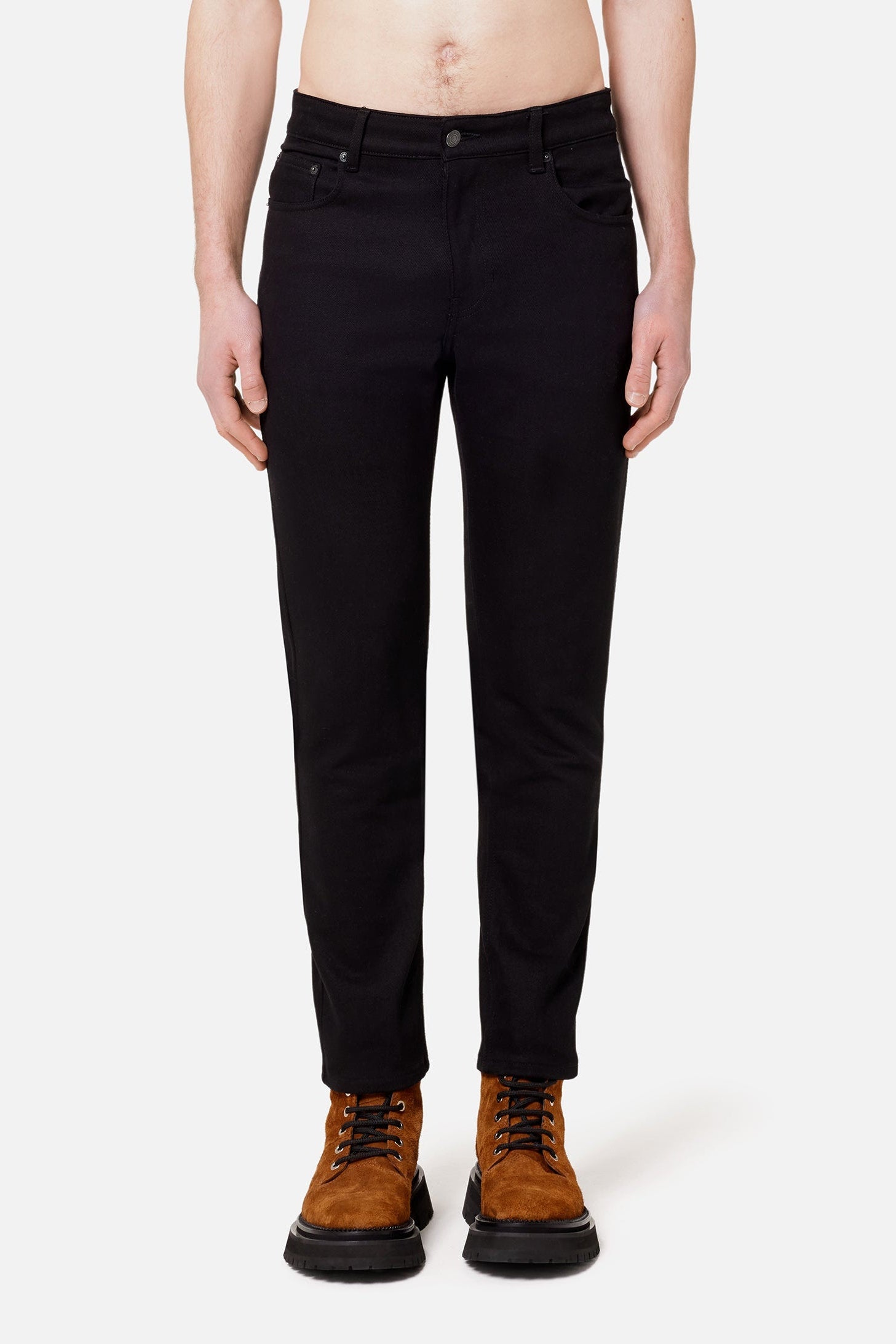 Pantalon slim stretch en denim - Black