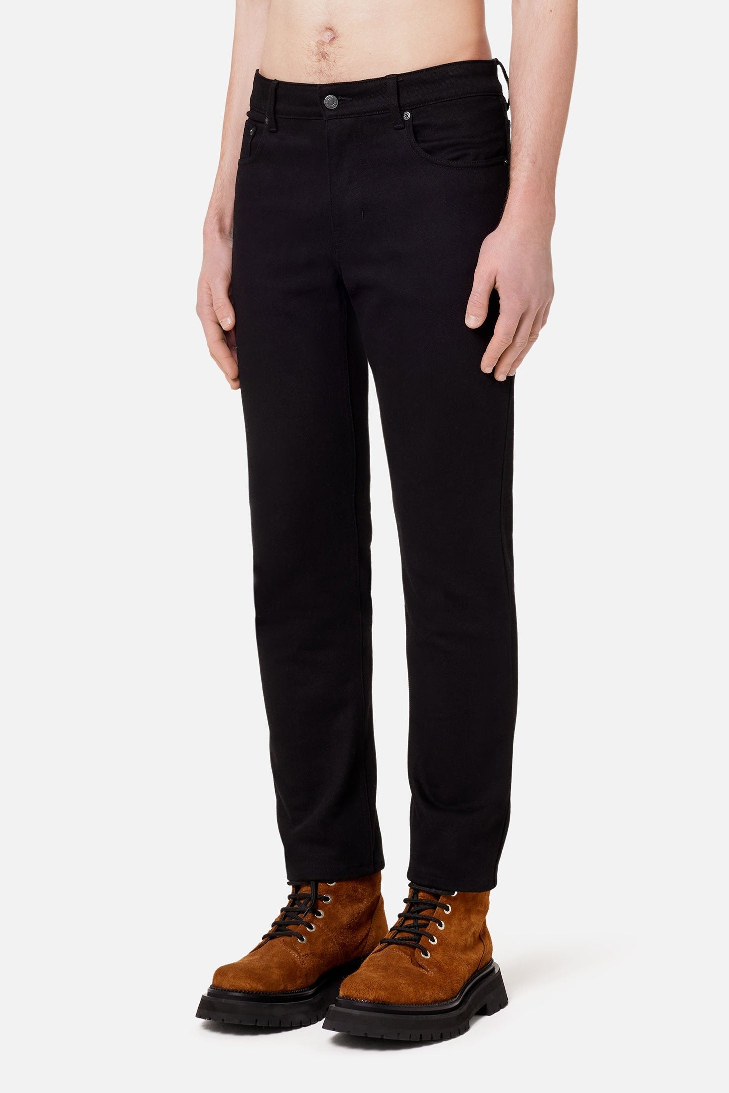 Pantalon slim stretch en denim - Black