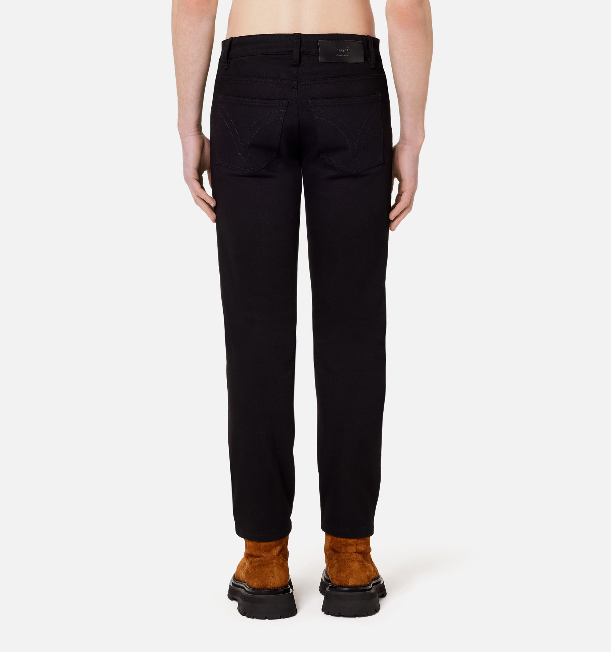 Pantalon slim stretch en denim - Black