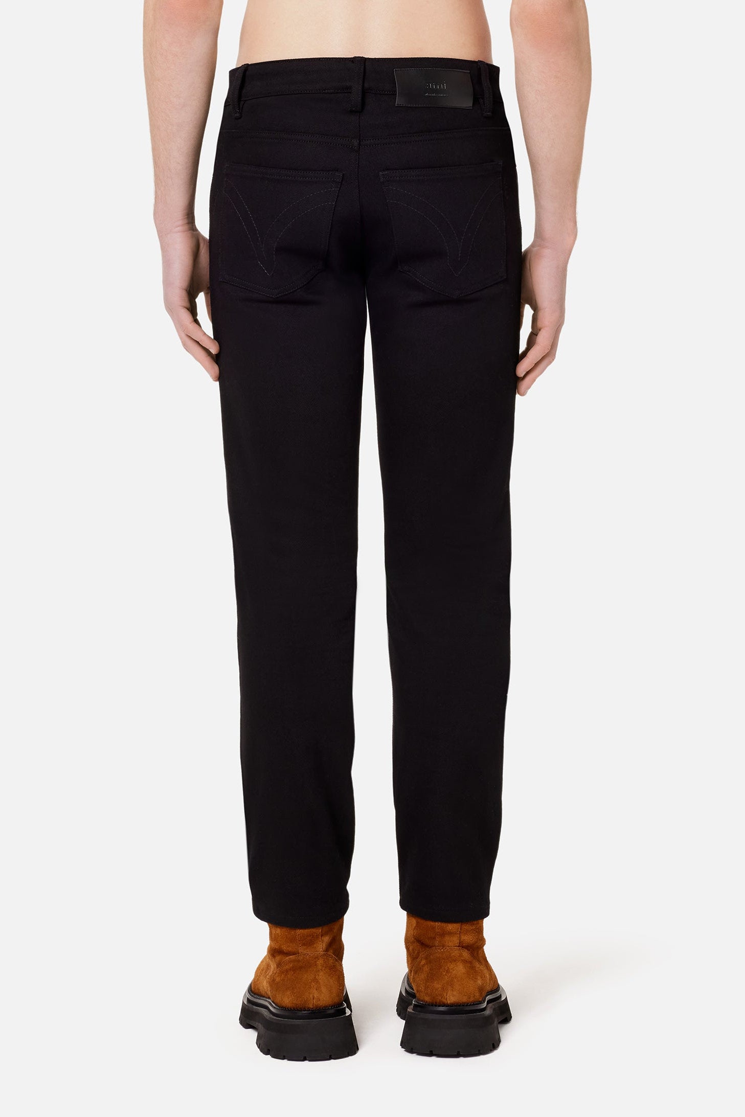 Pantalon slim stretch en denim - Black