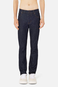 Slim-fit stretch denim trousers - Indigo